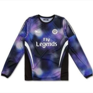 NWT Pink + Dolphin Northern Lights Fly Legends Long Sleeve, Small, Color Purple